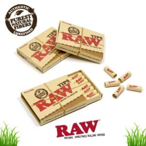 RAW | Natural Pre-Rolled Filter Tips | Bundle of 3