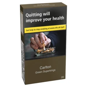 Carlton Green Superkings 20s Cigarettes